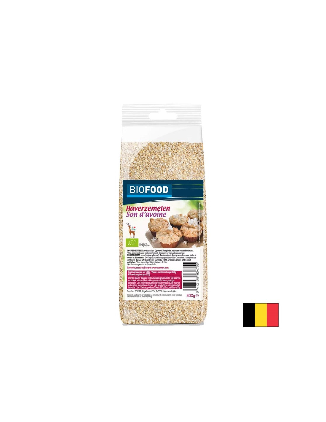 Tărâțe de ovăz BIO, 300 g