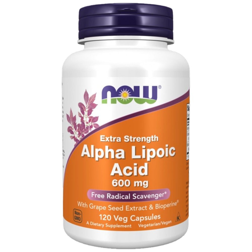 Acid alfa lipoic 600 mg / Extra Putere - 120 capsule