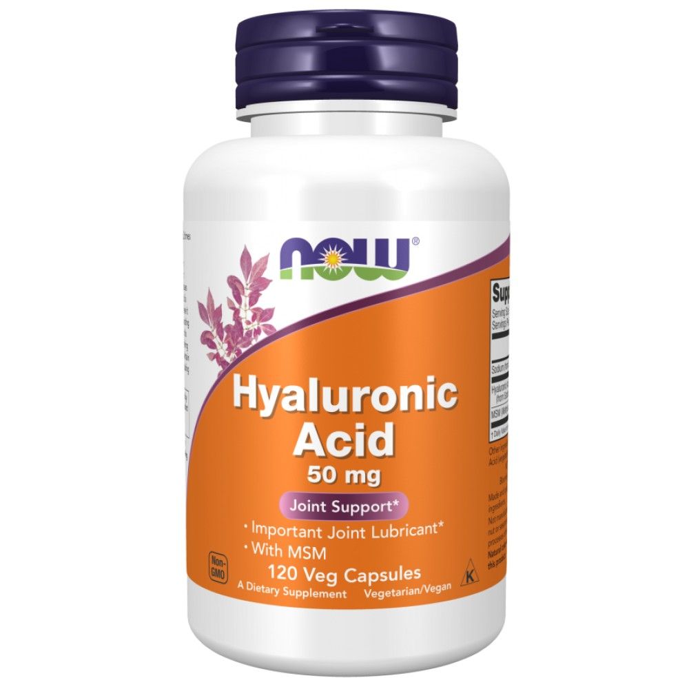 Acid hialuronic 50 mg | cu MSM - 120 capsule