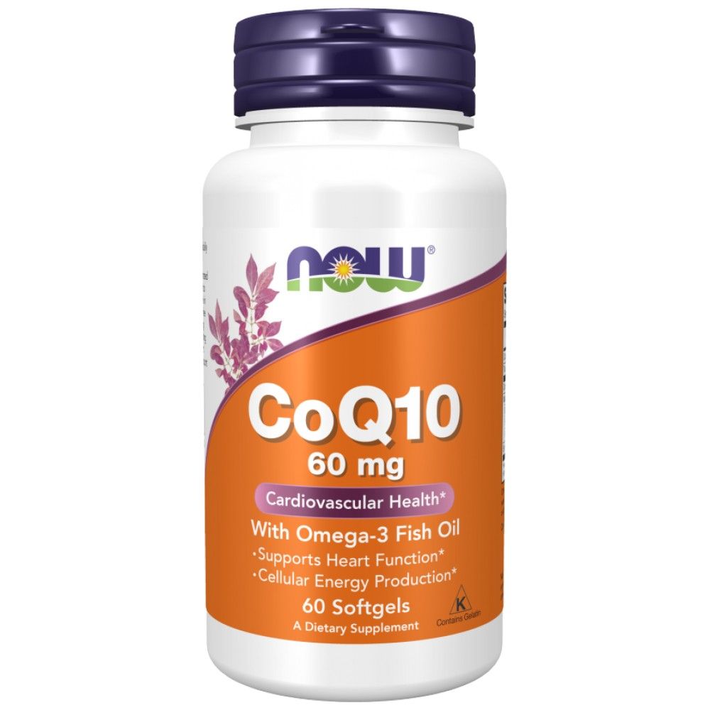 COQ10 60 mg + omega 3 - 60 capsule de gel