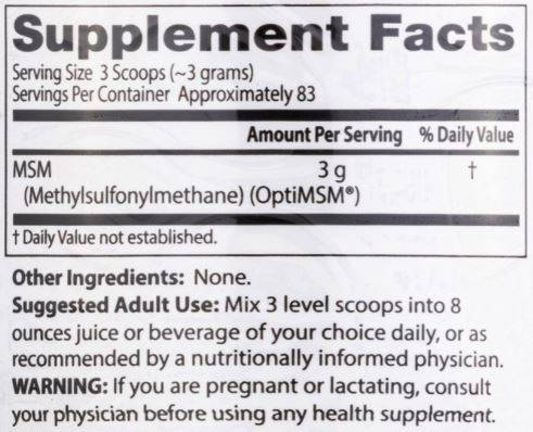 Pudră MSM - 250 de grame