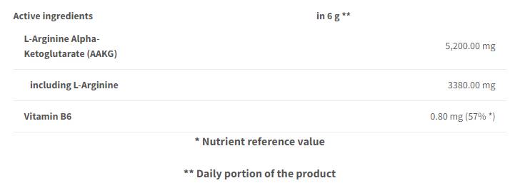 Pulbere AAKG | cu vitamina B6 - 240 grame