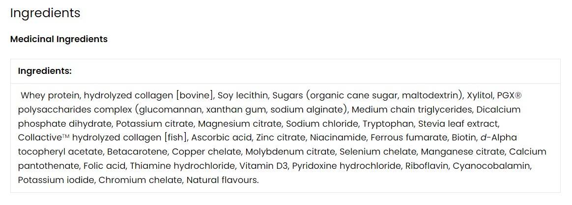 Colagenul total al corpului | Înlocuitor total de masă - 855 grame