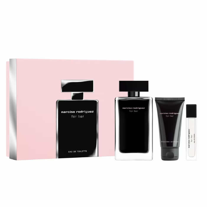 Narciso Rodriguez pentru femei - Apa de toaleta 100ml + Lotiune de corp 50ml + Mini 10ml