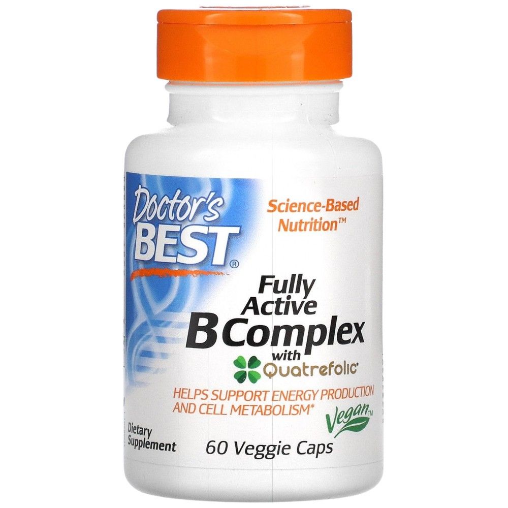 BEST Fully Active Complex B | cu Quatrefolic® - 60 capsule