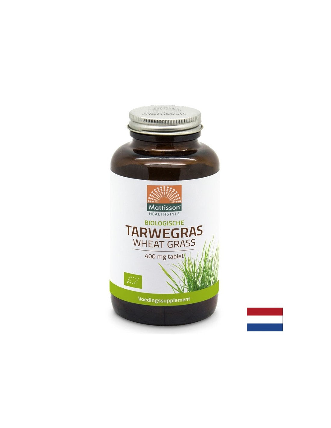 Iarbă de grâu organică - sursă de clorofilă - Detoxifiere și boost de energie, 350 tablete