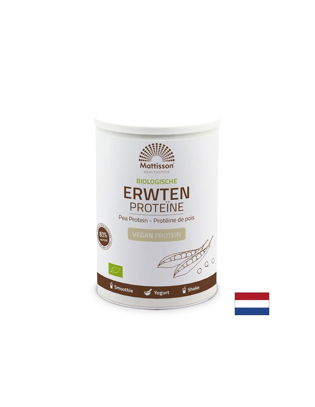 Proteina din mazăre Bio, 350 g pulbere