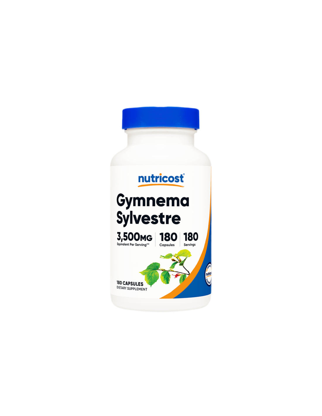 Diabet și zahăr din sânge - Gymnema, 3500 mg/180 capsule, 180 porții Nutricost