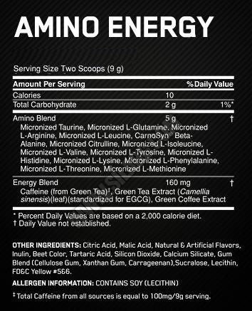 Amino Energy TRIAL DIMENSIUNE - 10 serv. / 90 gr.