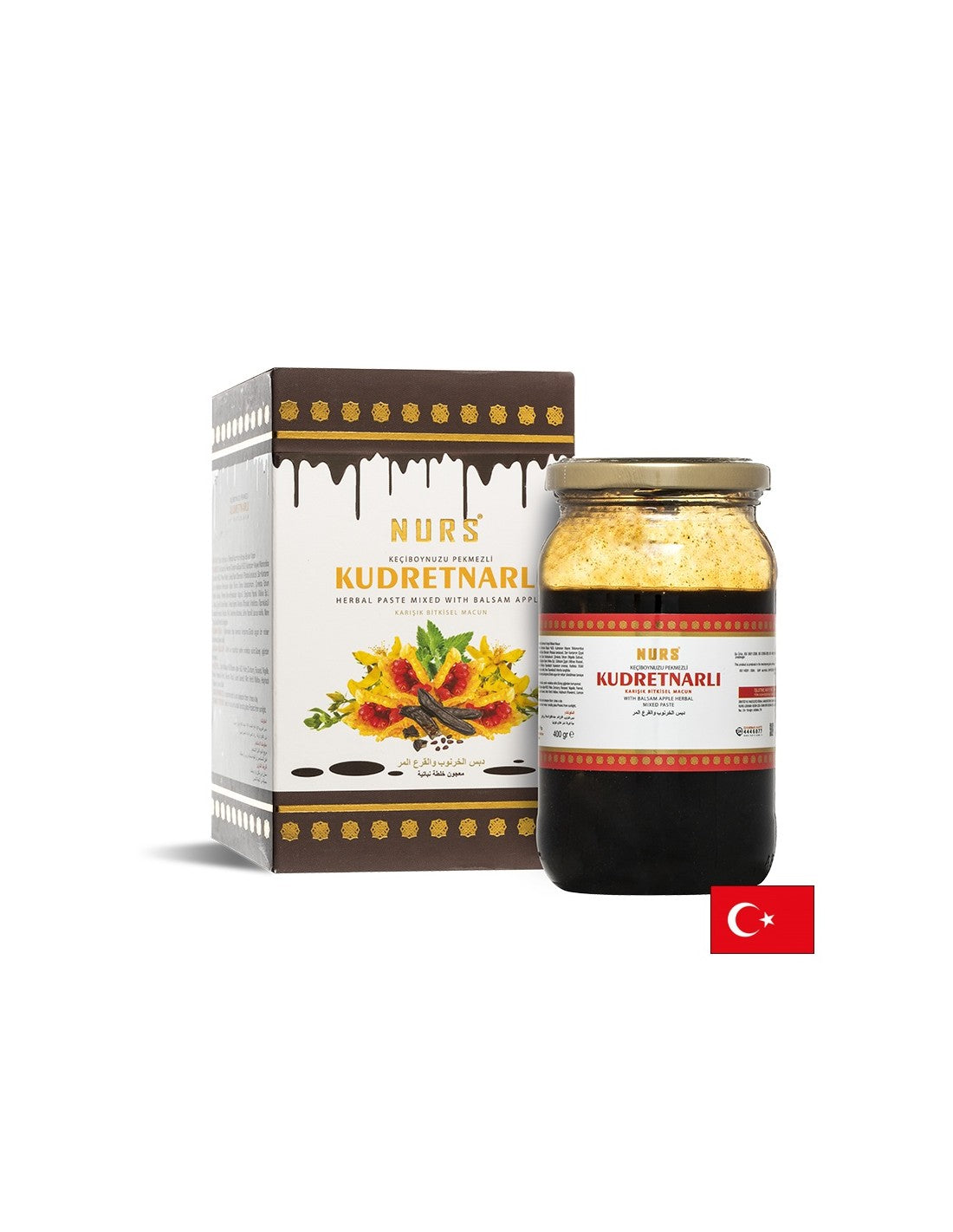 Pastă din plante cu melasă de roșcove și pepene amar pentru o digestie bună, 400 ml