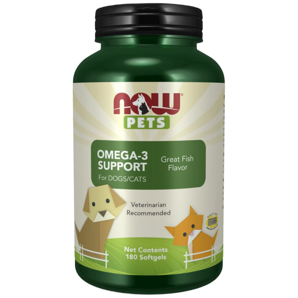 Suport Omega-3 | Pentru câini și pisici - 180 capsule de gel