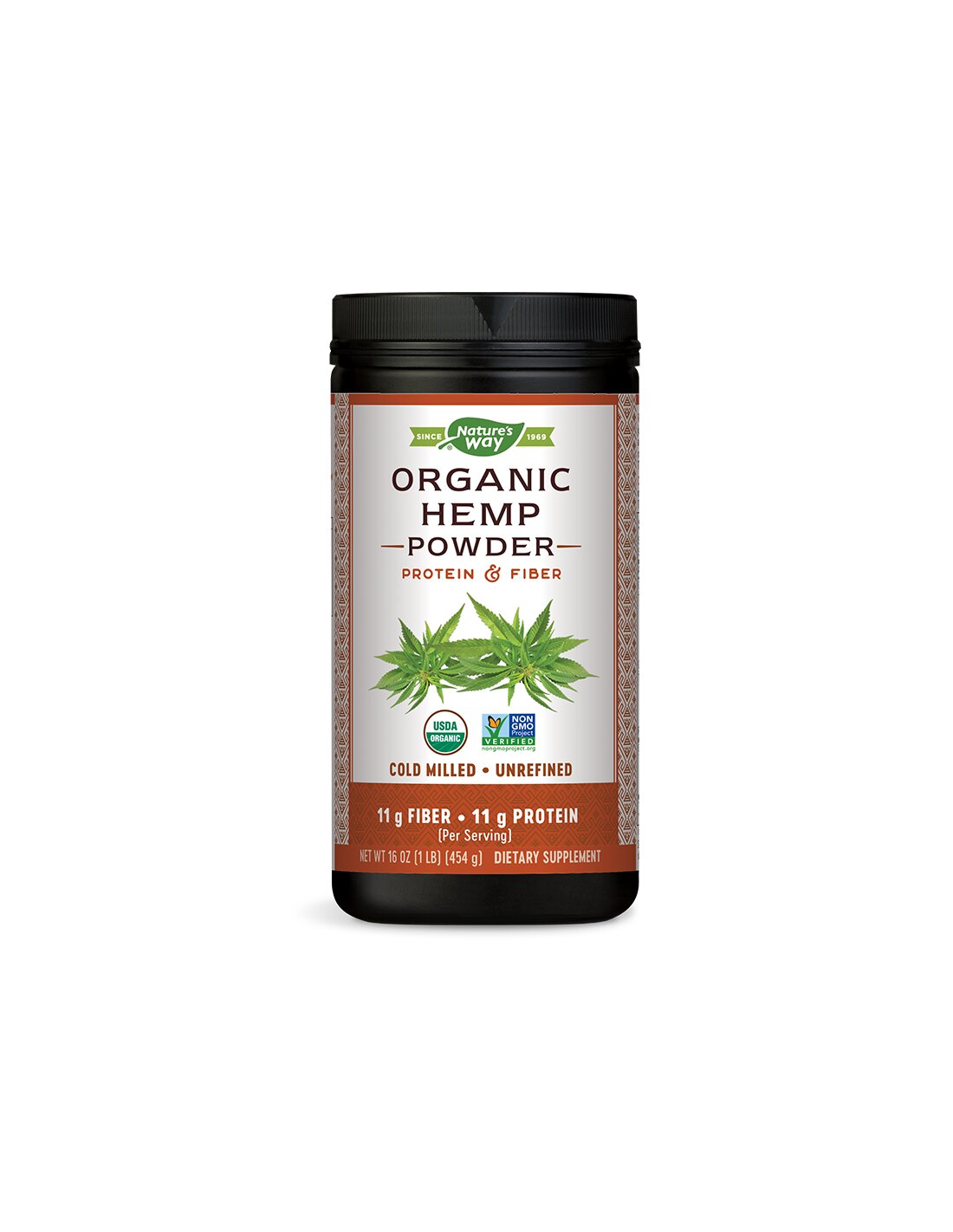 Pulbere de cânepă organică / cânepă cu proteine și fibre x 454 g Nature's Way