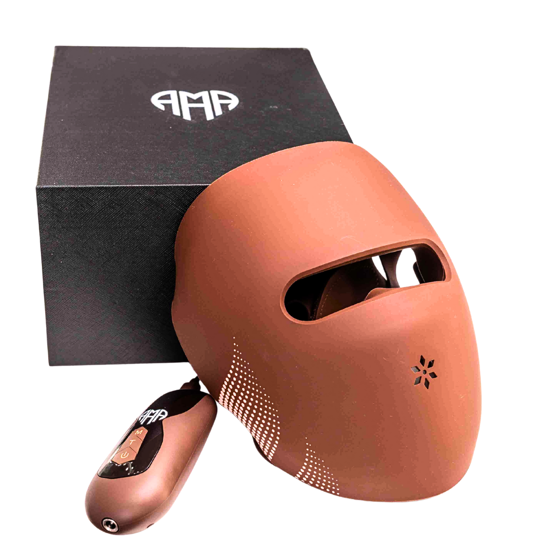 4D LED facial mask with photon therapy - 82 LEDs x 4 types of light