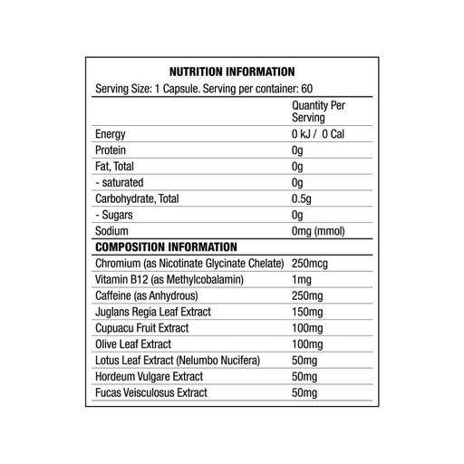 Chaos Cutz | Hardcore Fat Burner - 60 de capsule