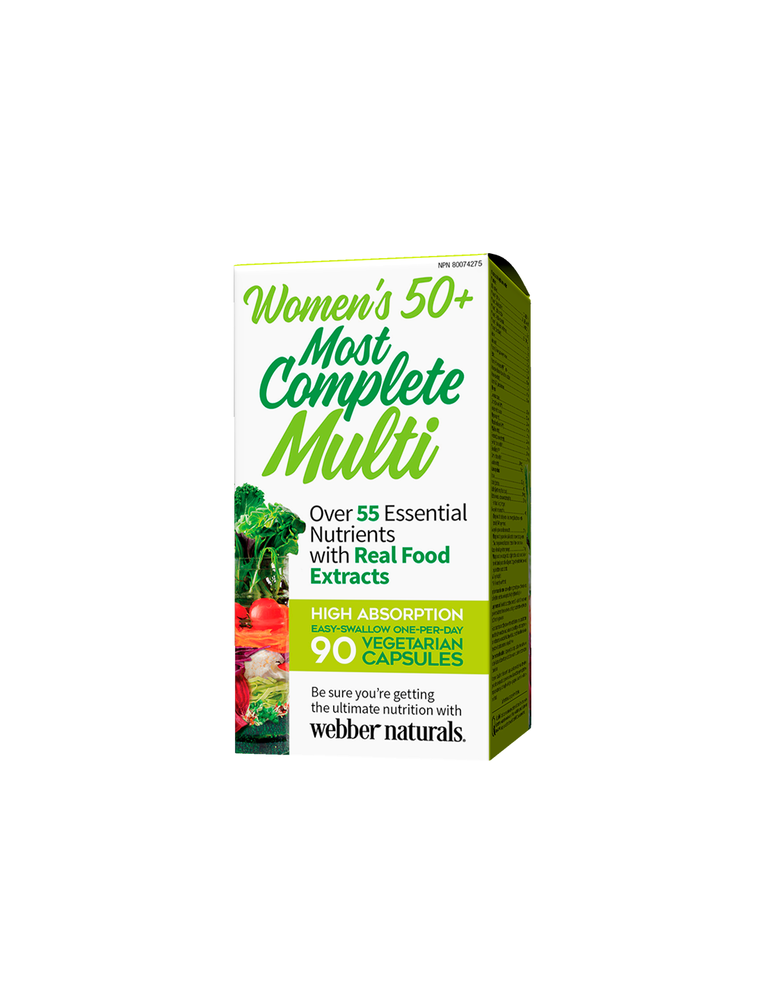 Multivitamine pentru femei 50+ - Cele mai complete capsule Multi 50+, 90 V pentru femei Webber Naturals