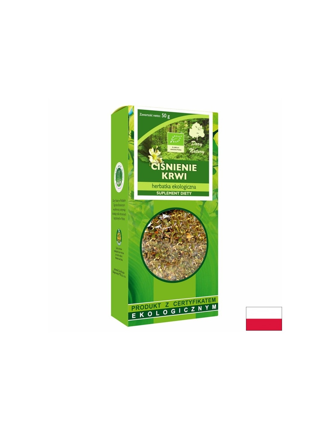 Amestec de plante bio pentru menținerea tensiunii arteriale, 50 g