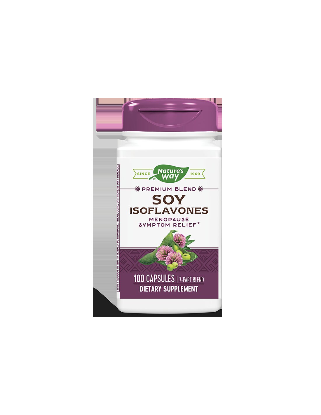 Izoflavone de soia - formula premium - Pentru menopauza, 500 mg, 100 capsule