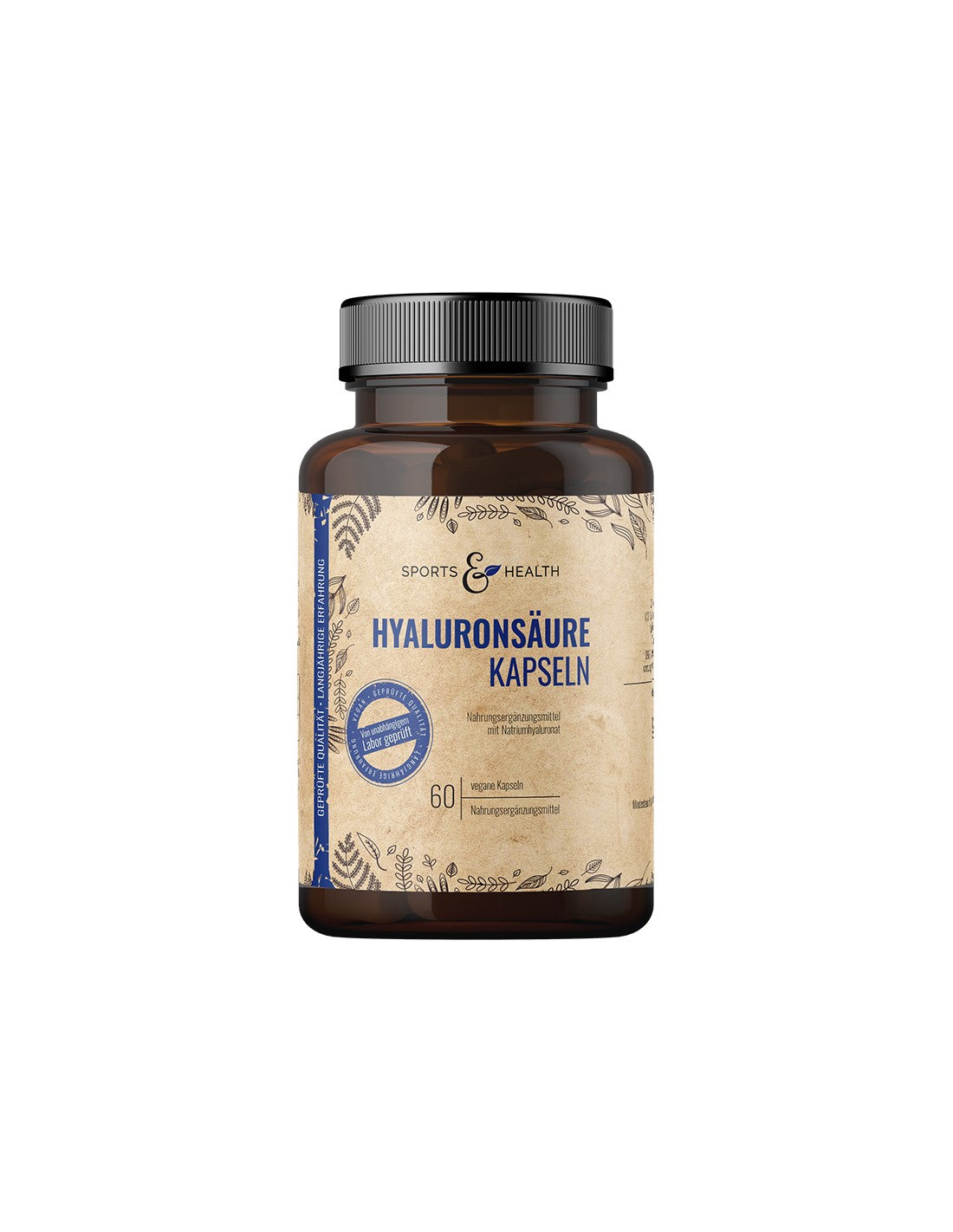 Păr și piele - Acid hialuronic 500 mg, 60 capsule Sports & Health Solutions
