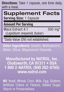 Maca 500 mg. / 60 Caps.