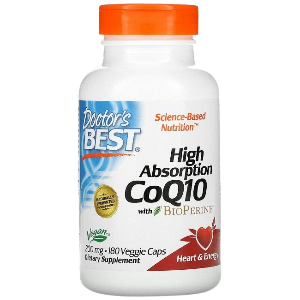 BEST CoQ10 cu Bioperine 200 mg - 180 capsule