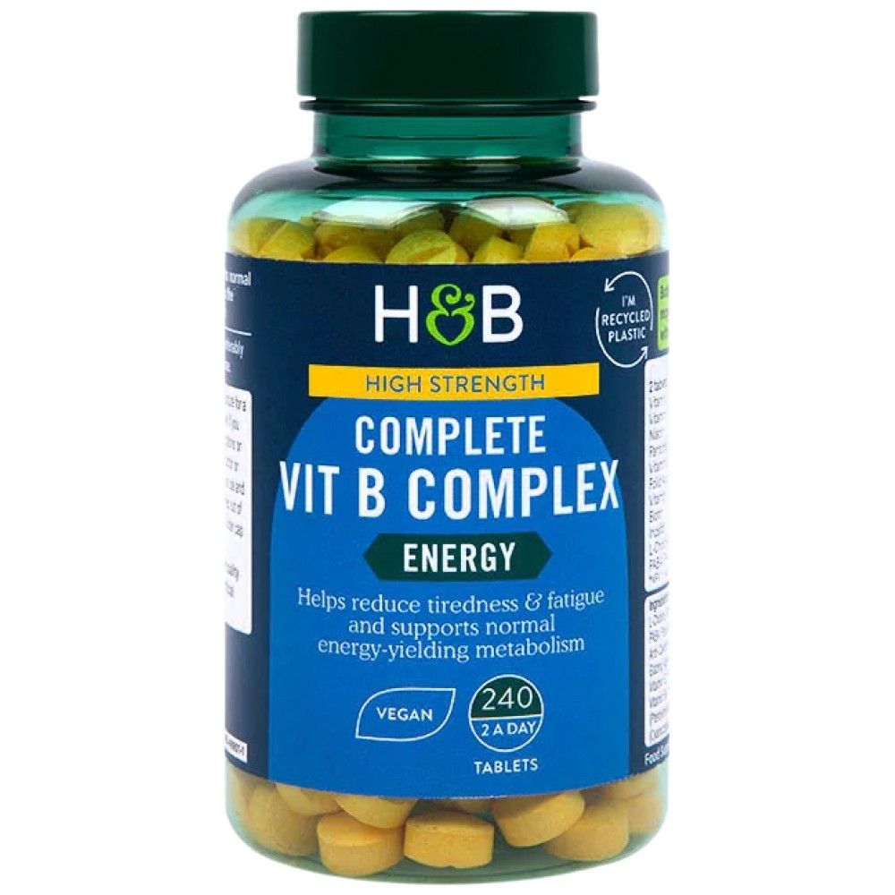 Înaltă rezistență | Complex complet de vitamina B - 240 de tablete