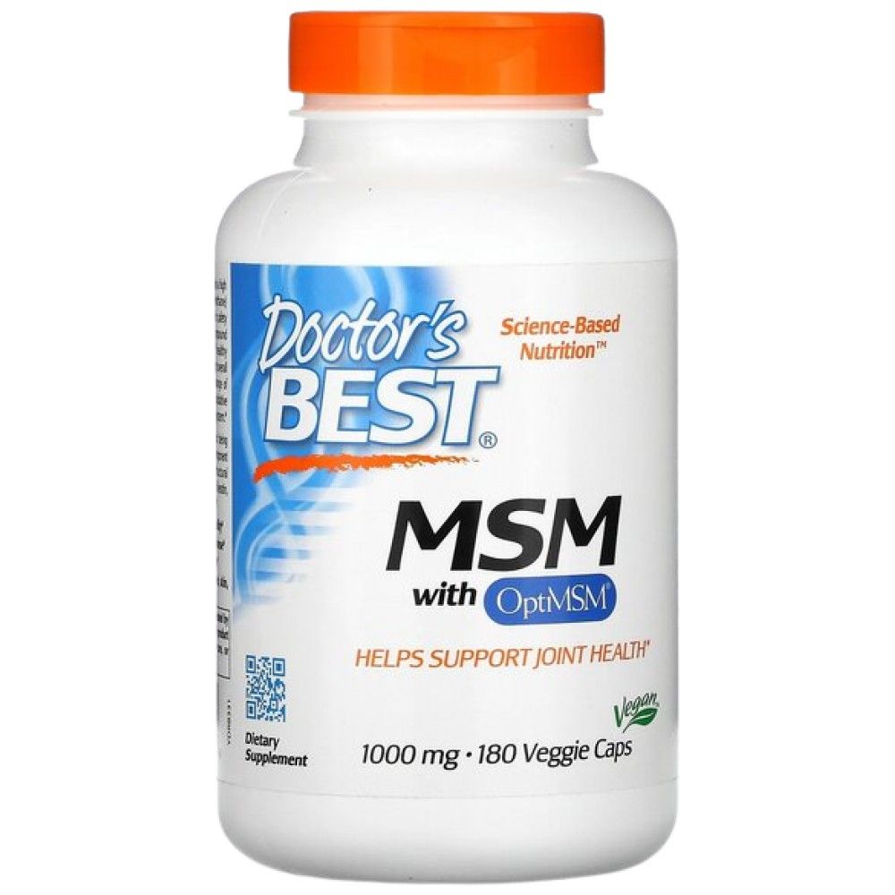 BEST Vegan MSM 1000 mg | Cu OptiMSM - 180 capsule