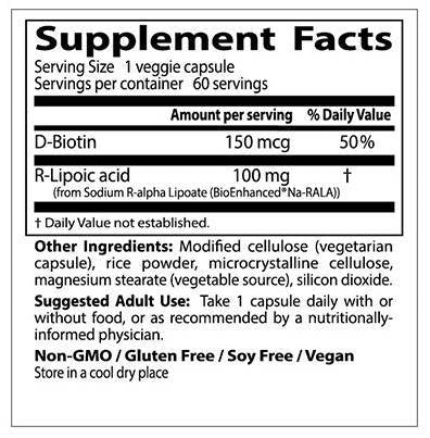 BEST R-Lipoic Acid / NA-R-ALA stabilizat 100 mg - 180 capsule