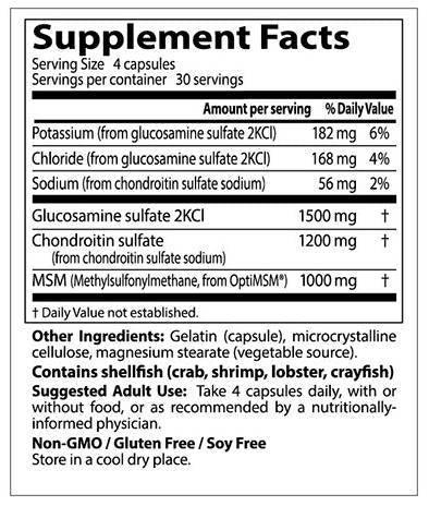 BEST Glucozamină Condroitină și MSM - 360 capsule