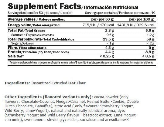 Piure de ovăz - 2,00 kg