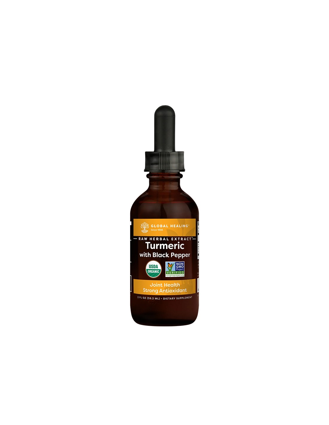 Efect antiinflamator - Turmeric cu piper negru, picaturi 59,2 ml