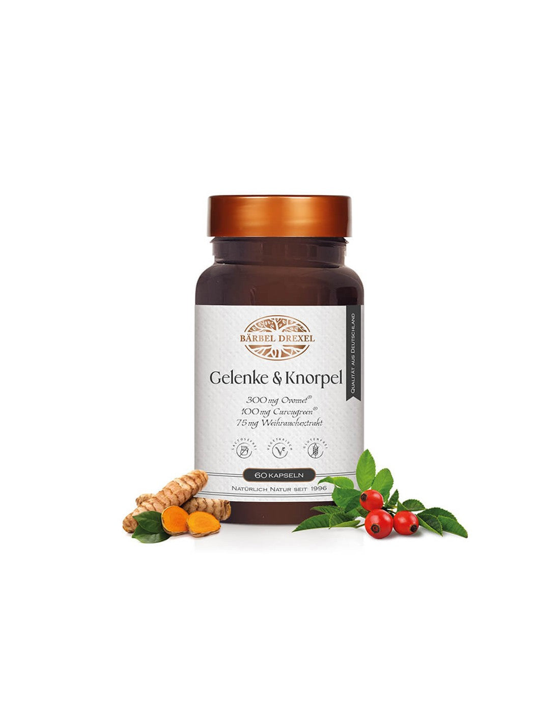 Formula pentru articulatii cu colagen, elastina, vitamine si plante medicinale - Pentru durere si inflamatie, 60 capsule Bärbel Drexel