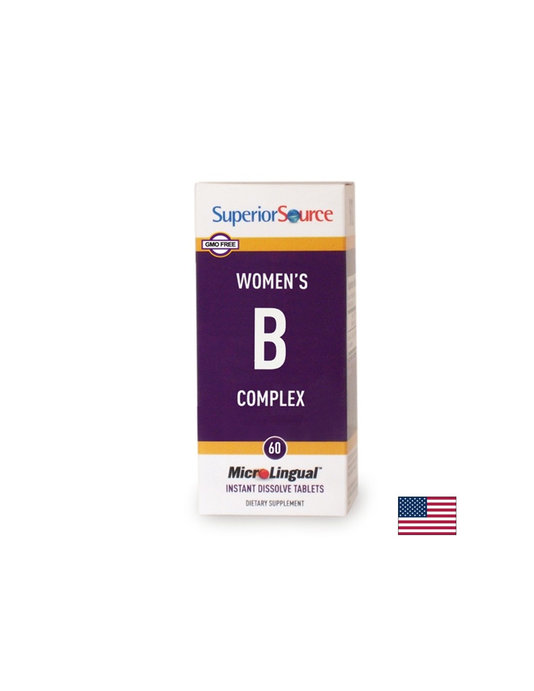 Complex de vitamina B pentru femei, 60 de tablete sublinguale Sursă superioară