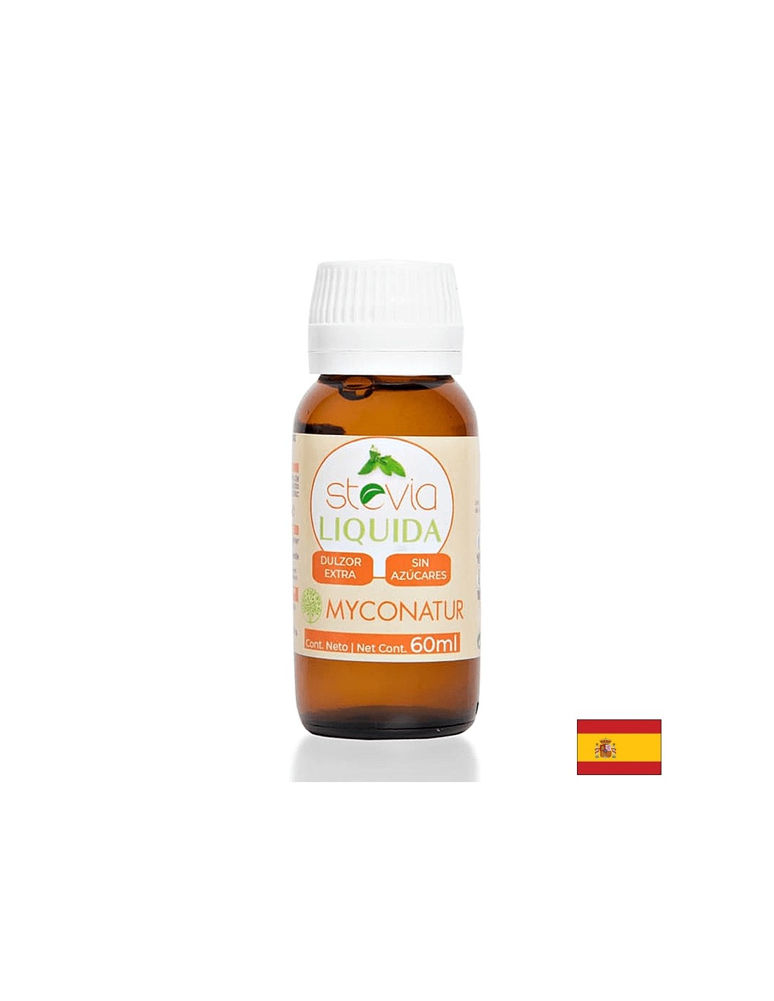 Stevia lichidă, 60 ml picături Myconatur