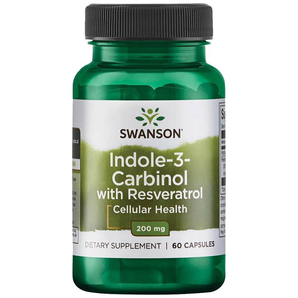 Indol-3-Carbinol cu Resveratrol 200 mg - 60 capsule