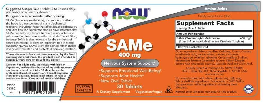 SAMe 400 mg - 30 comprimate