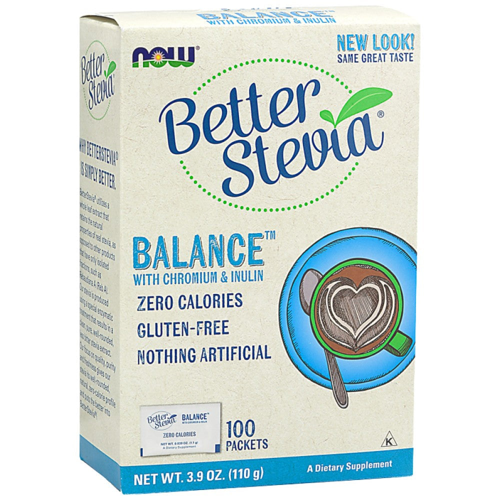 Better Stevia® Balance ™ | cu crom și inulină - 100 de pachete