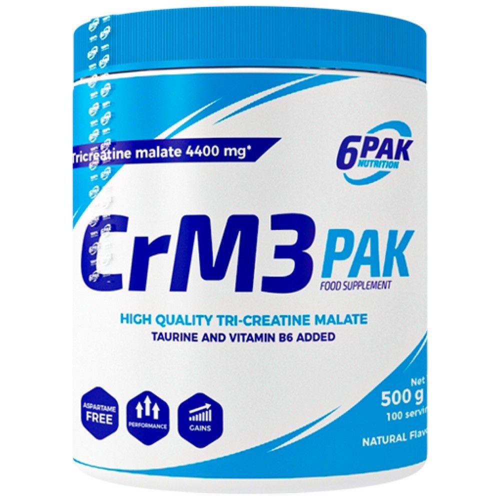 CrM3 PAK (Tri-Creatine Malat + Taurina) - 500 grame