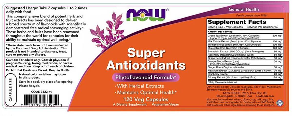 Super antioxidanti - 120 capsule