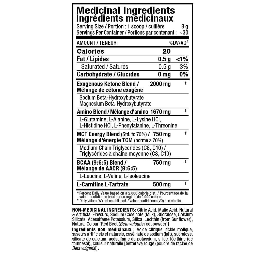 KetoCuts / Ketogenic Energy Drink - 240 de grame