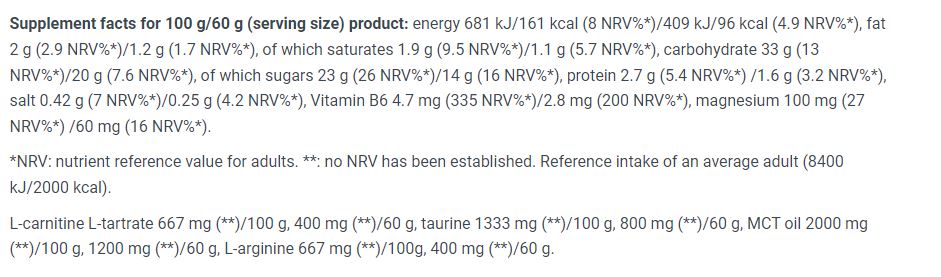 Gel energetic PRO / 60 g