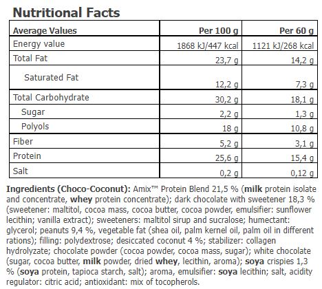 Baton proteic Tigger Zero CHOCO 60g