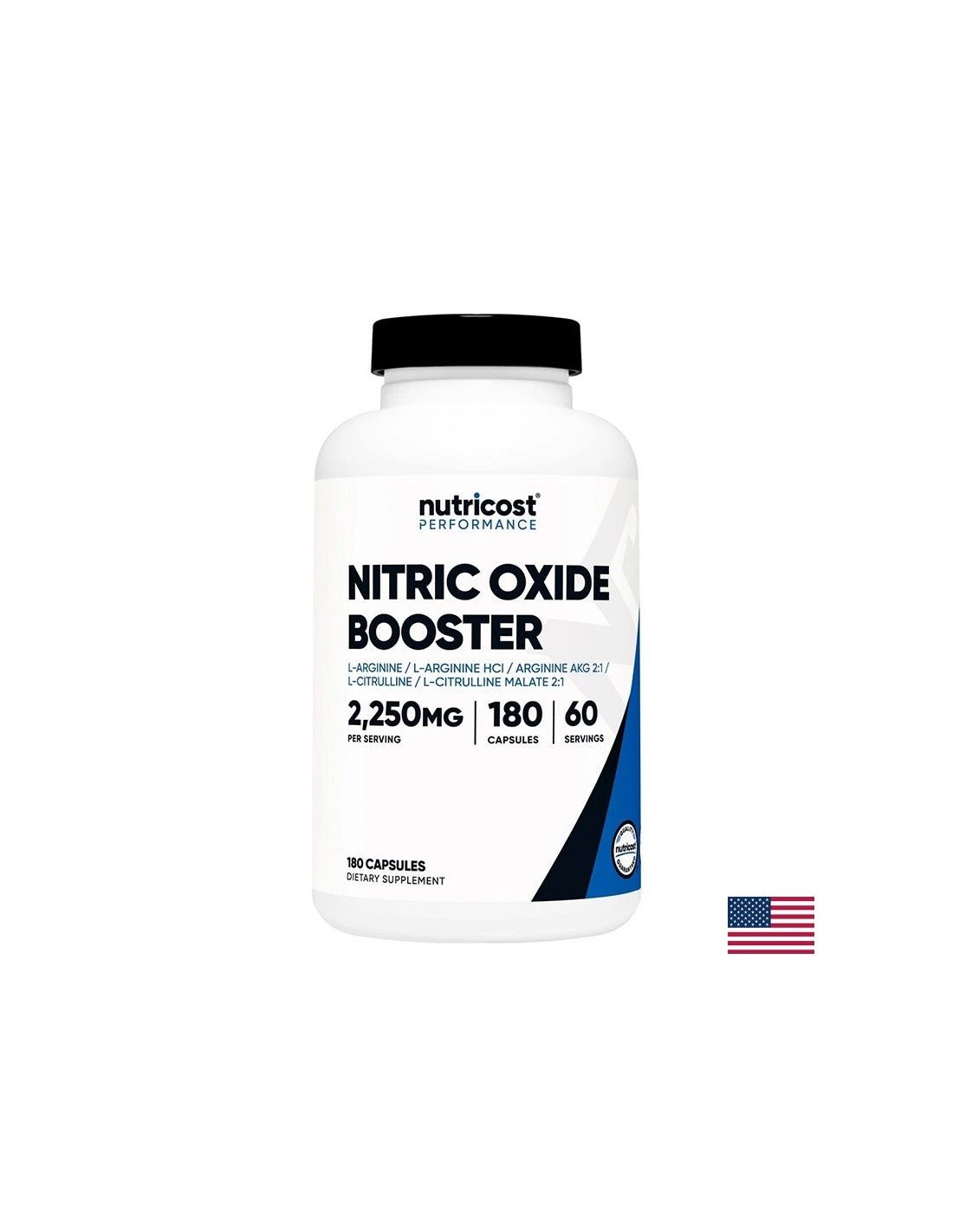 Energie și rezistență - Booster de oxid nitric, 750 mg x 180 capsule