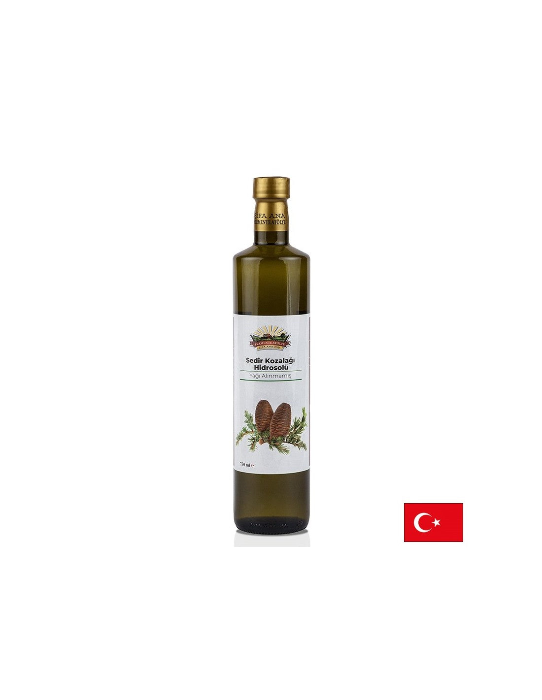 Hidrosol (Apă Florală) din Conuri de Cedru - Îngrijire a Pielii, Sistem Respirator și Nervos, 750 ml