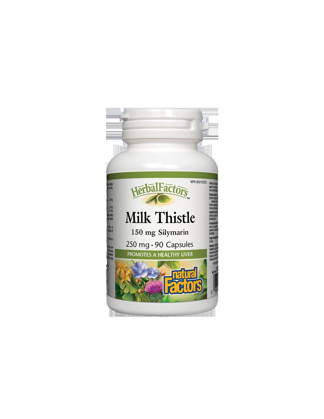 Milk Thistle / Бял трън, 250 mg, 90 капсули Natural Factors - Feel You