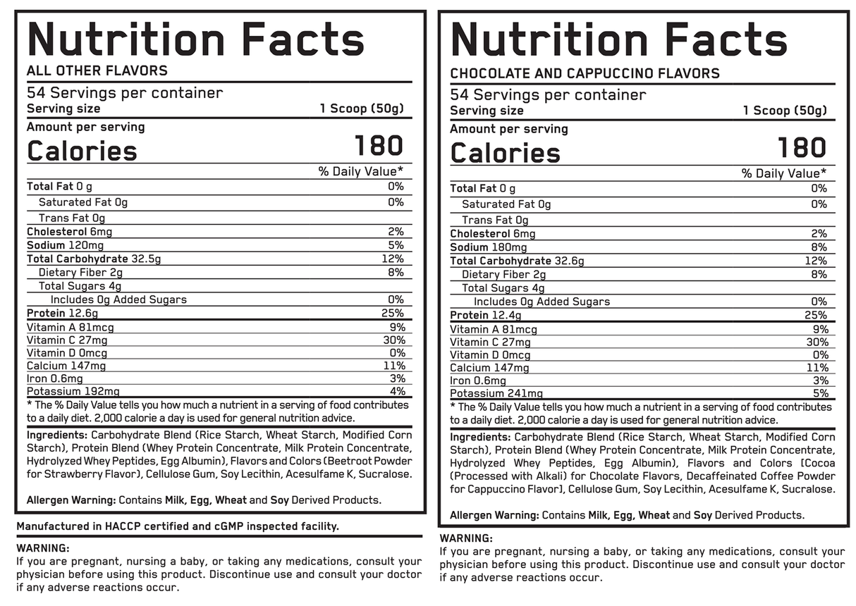 Mass Build Gainer / Sac - 2,72 KG