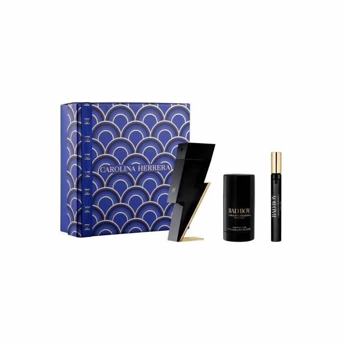 Carolina Herrera Bad Boy Apa de Toaleta Spray 100ml Set 3 Piese