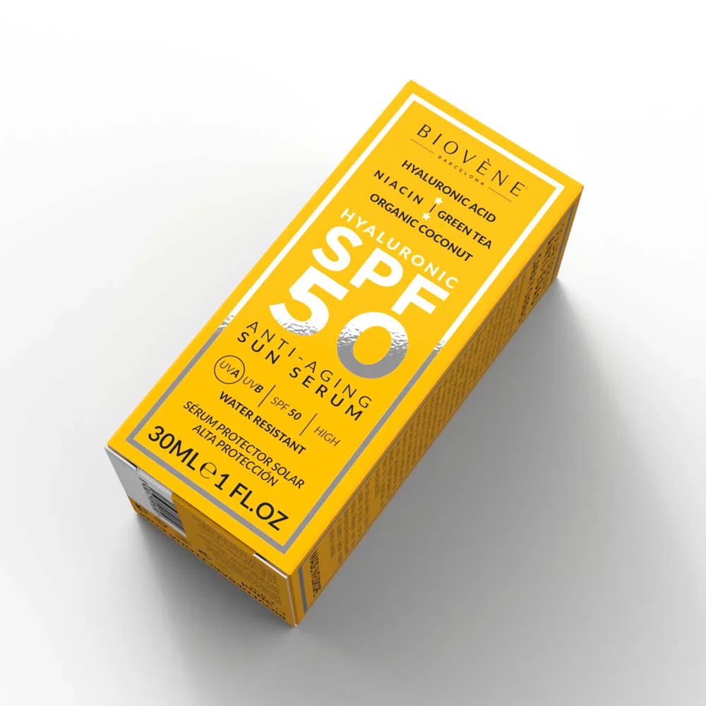 Protecție solară anti -îmbătrânire SPF 50 cu acid hialuronic - 30 ml