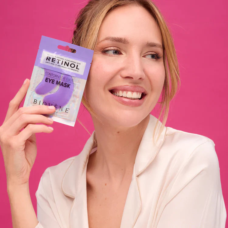 Masca de ochi cu retinol cu peptide si acid hialuronic pentru intinerire 1 pereche