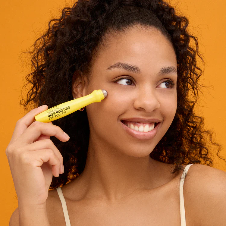 Roller hidratant pentru conturul ochilor cu ceramide cu acid hialuronic 15 ml