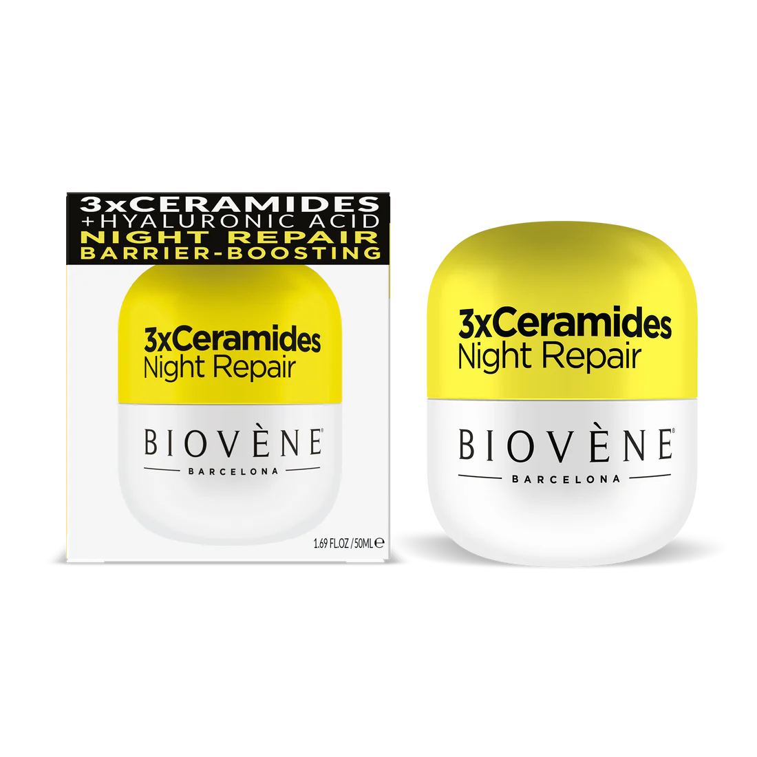 Cremă de noapte 3x cu ceramide pentru regenerare și hidratare profundă - 50 ml